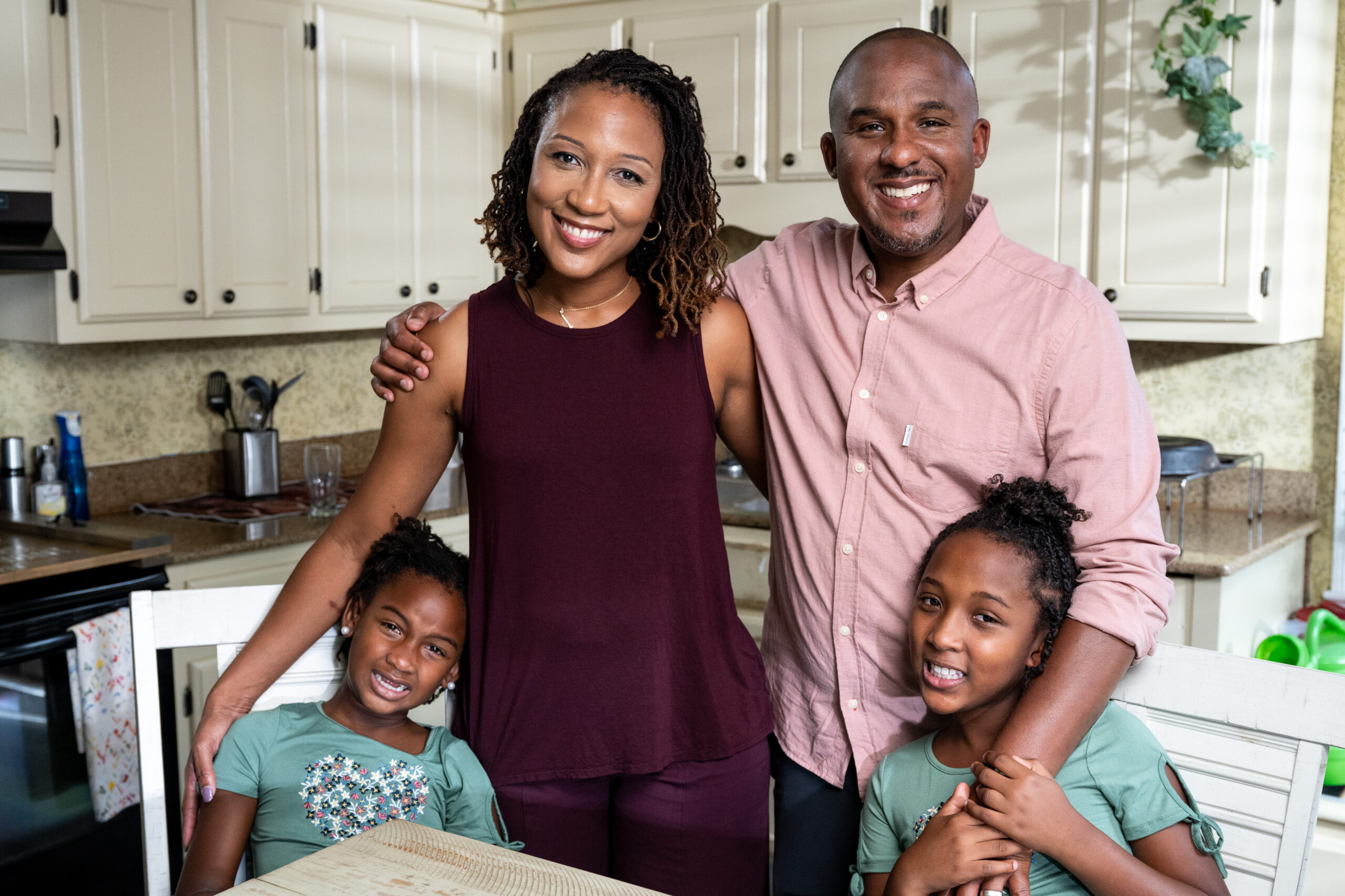 Scott Colom, his wife, and two children